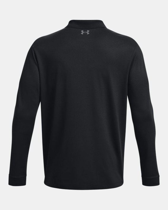 Men's UA Matchplay Long Sleeve Polo, Black, pdpMainDesktop image number 5